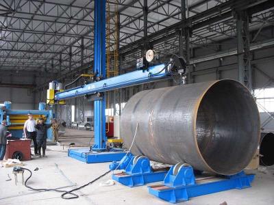 China ISO Welding Column And Boom Joint Welding Roller / Positioner Wind Tower Product Line for sale