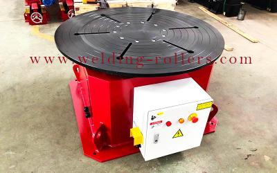 China 2 Tons Rotary Welding Positioner , Horizontal Welding Turn Table Customized Diameter for sale