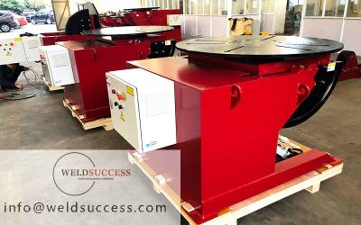 China 3T Welding Turn Table Tiltling Positioners , Control By Hand Box And Foot Pedal for sale