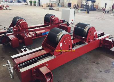China 60Tons Lead Screw Adjustment Tank Turning Rolls Auotmatic Travelling Wide PU Wheel for sale