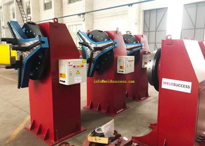 China 2 Ton Head Tail Stock Rotary Welding Positioner With Chuck, Handbox And Foot Pedal Control. for sale
