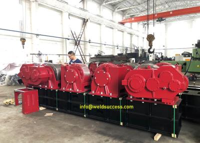 Chine réservoir conventionnel d'ajustement du boulon 60Tons tournant des supports de Rolls, supports en acier de tuyau de roue à vendre