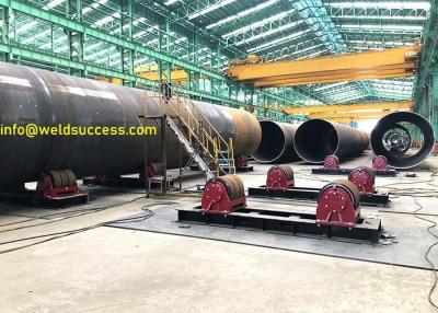 Chine Le rotateur résistant de soudure de tuyau, rouleau de réservoir de soudure d'ajustement du boulon 100T se tient à vendre