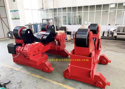 China 60Tons Self Aligning Pipe Welding Rollers, Automatic Travaling Tank Turning Rolls Rotator for sale
