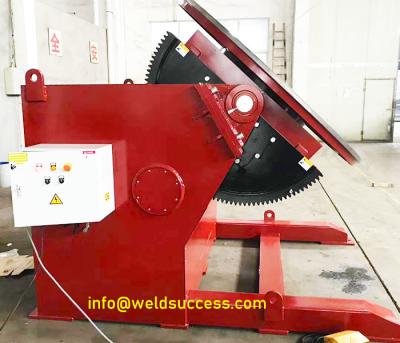 China Load Capacity 10t Pipe Welding Positioners Rotary And Tilting Welding Turntable for sale