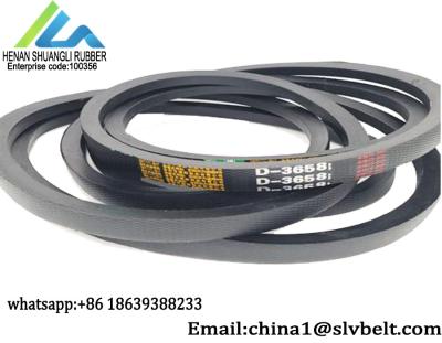 China Type D Top Width 32mm Depth 19mm Triangle V Belt Transmission for sale