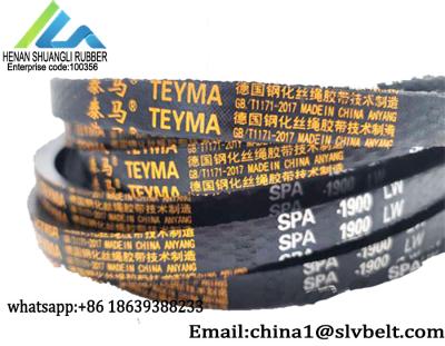 China Type Spa Oem Top Width 13mm Depth 10mm Wrapped V Belt for sale