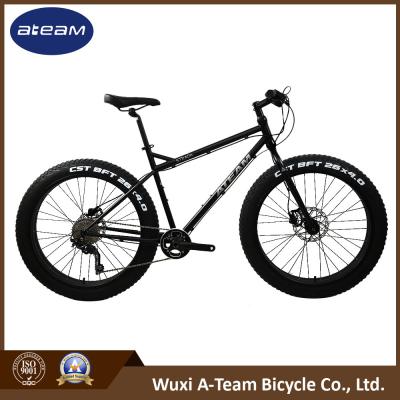 China 700C Black Fat Tyre Mountain Cycle 8 Speed 26x4 Chromoly for sale