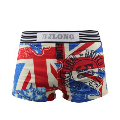 China Man Cotton Printed Underwear Double Internal File Pouch Sexy Boxer Briefs For Man Trunks for sale