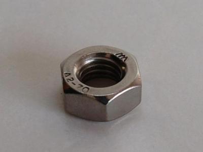 China UNS N07718 Inconel 718 Hex Head Nut DIN 555 ISO 4034 API 5L ISO9001 for sale