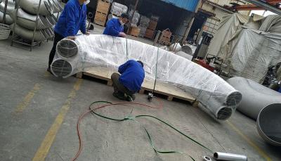中国 ASTM A312のTP316Lによって溶接されるくねりの管付属品の二重鋼鉄ステンレス鋼1/2」- 48