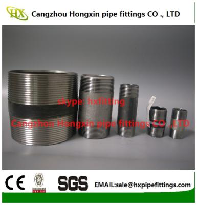 China Thread pipe nipple,carbon stainless steel pipe nipples from Chinese factory for sale