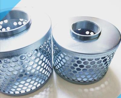 China 1-8  steel Suction Tin Galvanezed Can Strainers stainless steel  Suction Filter Strainer for sale