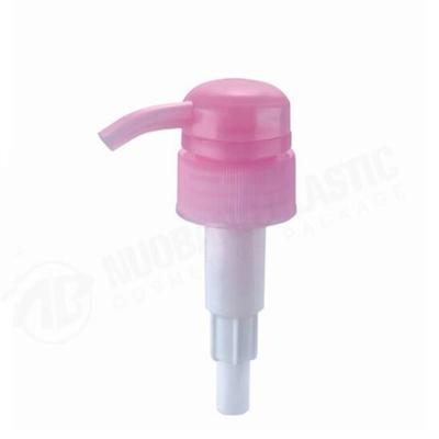 China smooth closure lotion pump dispenser with output 2.5ml with purple en venta