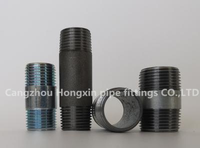 China NPT Thread steel pipe fittings full male connection pipe nipple carbon steel en venta
