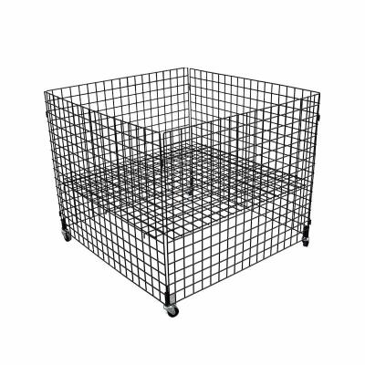 China Shopping Warehouse Cage Trolley , Heavy Duty Cage Trolley 945*965*760mm for sale
