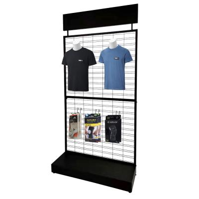 China Supermarket sports equipment display rack  Display Shelving With Hook for sale