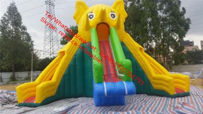 China inflatable elephant slide inflatable pool slide inflatable water slide for sale