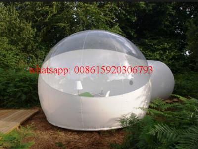 China Half Clear Inflatable transparent plastic Bubble Tent Outdoor Inflatabe, bubble tree tent for sale