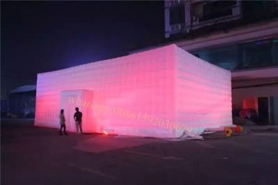China inflatable cube party tent inflatable event tent infaltable led tent with led light inflatable square tent for sale