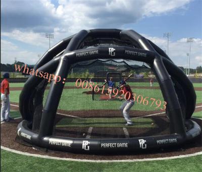 China Portable Inflatable Cages & Goals , inflatable batting cage,baseball batting cage , polyester batting , quilt batting , for sale