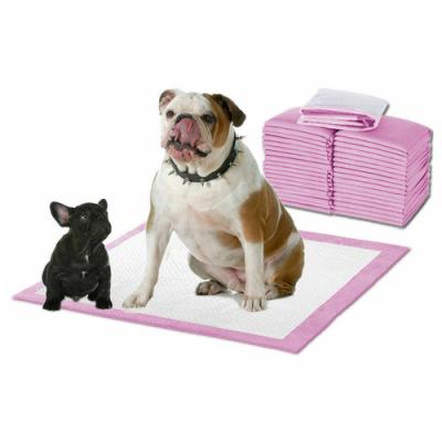 China Customize Disposable Puppy Pads Bamboo Charcoal Pink Wee Wee Pads S 33x45cm for sale