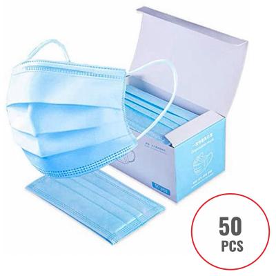 China Waterproof Face Mask 3 Ply Earloop Procedure disposable non woven face mask for sale