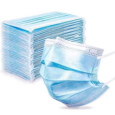 China Disposable Non Woven Face Mask With Elastic Ear Loop  3 Ply for sale