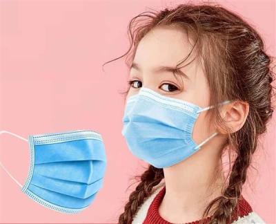 China Odorless 3 Ply Earloop Kids Protective Face Mask For Baby Children 145×95mm for sale