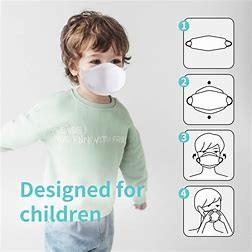 China 14x9.5cm Anti Bacterial Children Disposable Face Mask NonWoven MeltBlown for sale