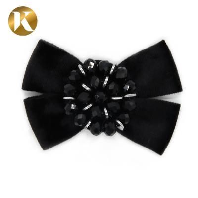 China Hanging Plating Fashion Decorative Shoe Clips Horsehair - Like Bow Shape for sale