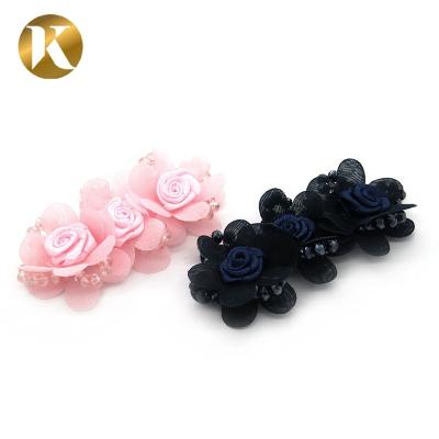 China Multi - Color Decorative Diy Shoe Clips Bonded Leather Style For Child for sale