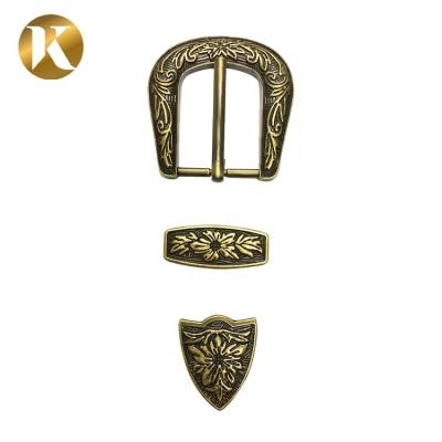 China 25mm 3 Sets Zinc Alloy Buckle For Festival Dress With Exquisite Carving for sale