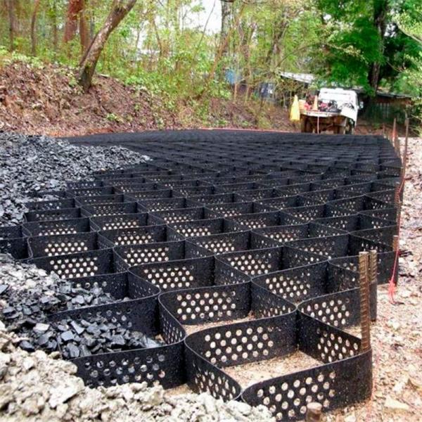 Quality 150mm HDPE Geocell for Shallow Riverway Textured Surface and Traditional Design for sale