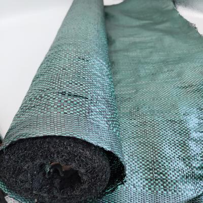 China High Tensile Strength 5oz Black PP Woven Fabric Geotextile for Road Construction for sale