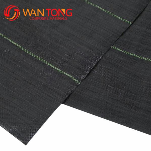 Quality High Tensile Strength 5oz Black PP Woven Fabric Geotextile for Road Construction for sale
