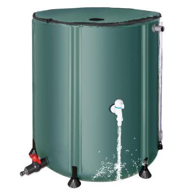 China 100 Gallon Portable Water Storage Tank Foldable Rain Barrel for Garden Collapsible PVC for sale