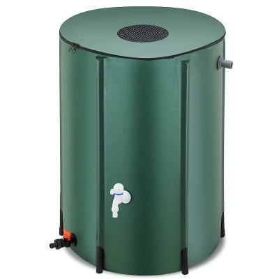 China Extra Stable 250L Portable Water Collector Rain Barrel for Waterproof Rain Collection for sale