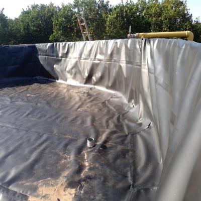 China 60 mil HDPE Liner Waterproof Membrane 40 mil Fish Pond Liner 0.5mm 20 mil Geomembrane for sale