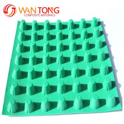 China Hotel Drainage Board with Geotextile HDPE Dimple Composite CE/ISO/ISO14001 Certified for sale