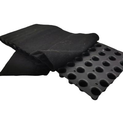 China 8mm HDPE PP Virgin Recycle Drainage Board for Building Underground Parking Structure for sale