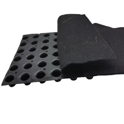 China Superior Roof Protection HDPE Dimple Drainage Board with Geotextile in 8mm-60mm Height for sale