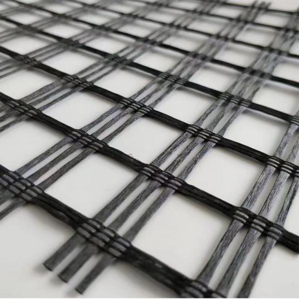 Quality 50kn Biaxial Fiberglass Composite Geogrids for Global Sale in Asphalt Reinforcem for sale