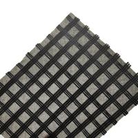 Quality 50/50kn Fiberglass Geogrid Composite Nonwoven Geotextile for Reinforcement for sale