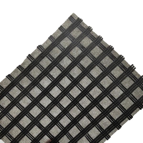 Quality 50/50kn Fiberglass Geogrid Composite Nonwoven Geotextile for Reinforcement Paving Grid for sale