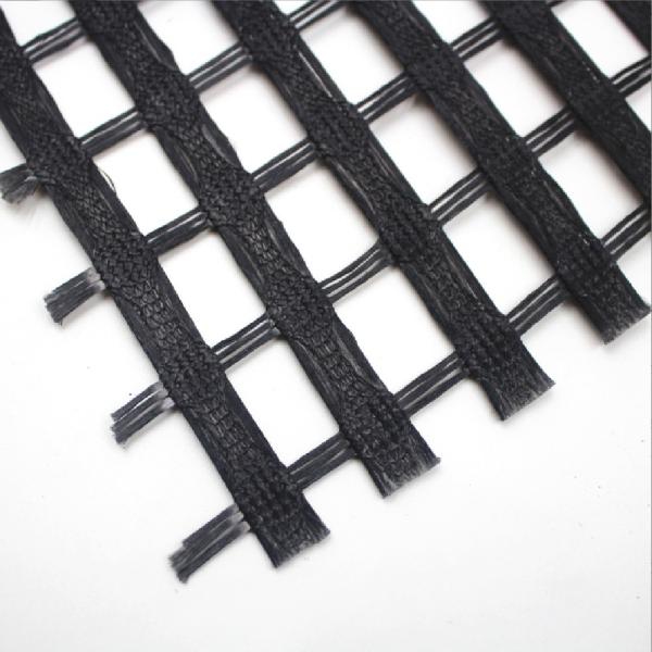 Quality 50/50kn Fiberglass Geogrid Composite Nonwoven Geotextile for Reinforcement for sale