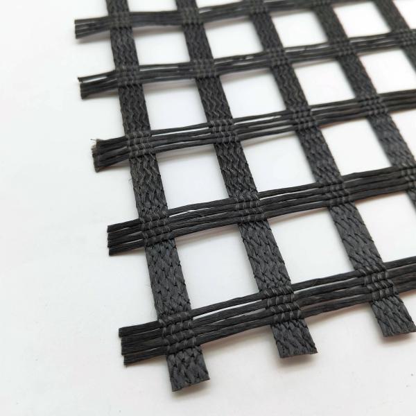 Quality Roadbed solidification biaxial polyester 80-80 PET Geogrid for Chinese Design for sale