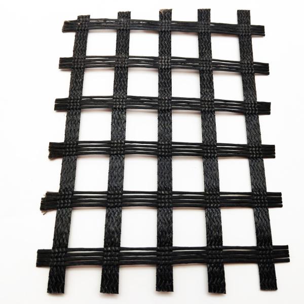 Quality Roadbed solidification biaxial polyester 80-80 PET Geogrid for Chinese Design for sale