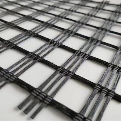China Basal Embankments Soil Slope Walls Reinforcement High Strength Polyester Geogrid Width 1m-6m for sale