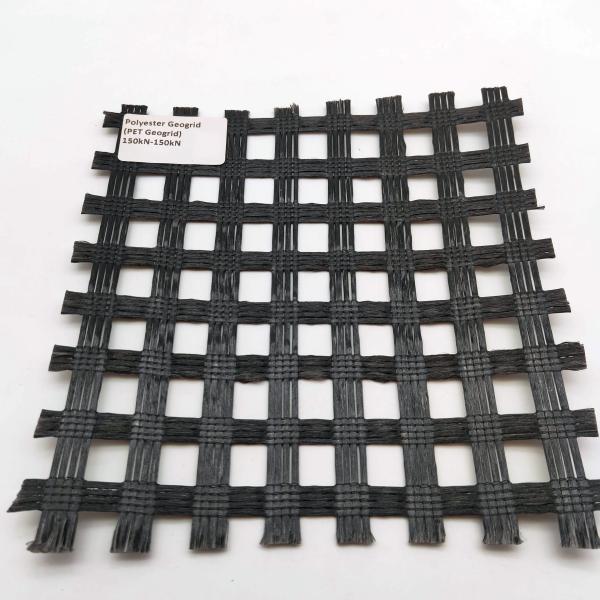 Quality Basal Embankments Soil Slope Walls Reinforcement High Strength Polyester Geogrid for sale